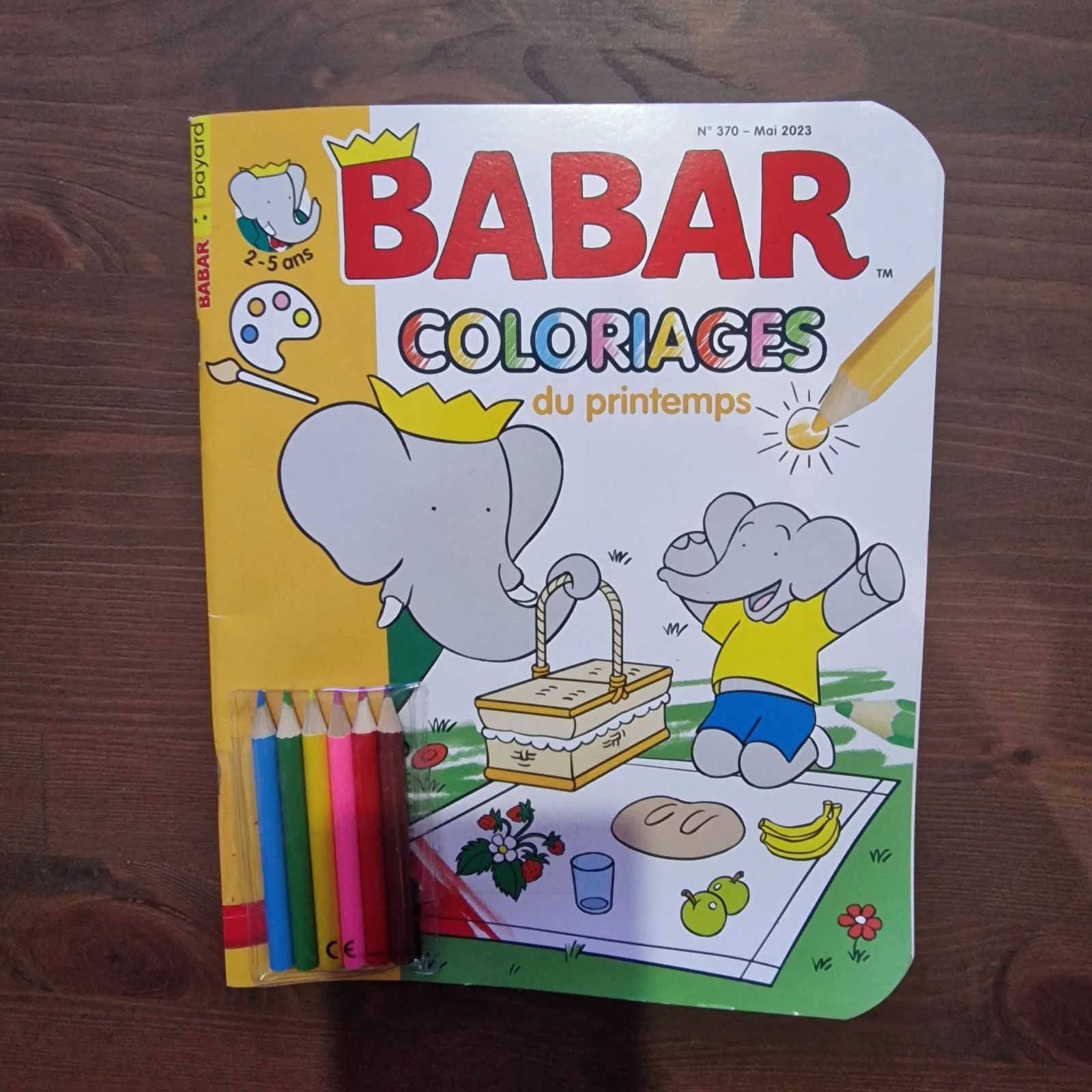 Babar coloriage du printemps